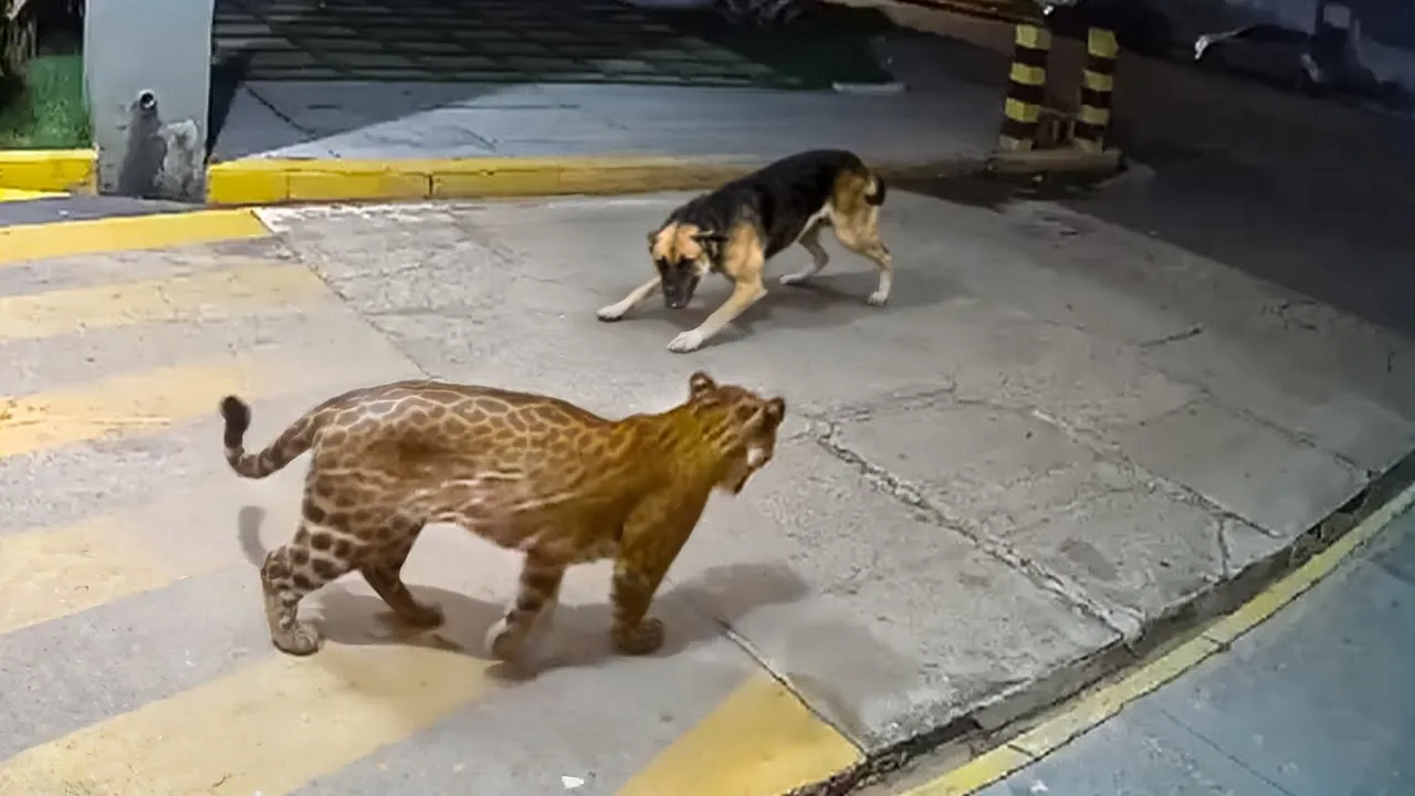 Cat Takes Down Opponent With Epic Skills