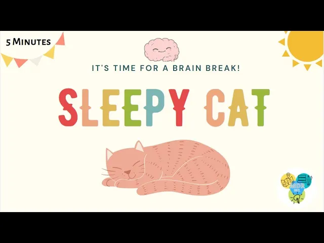 Watch this Sleepy Cat for a Relaxing Brain Break!
