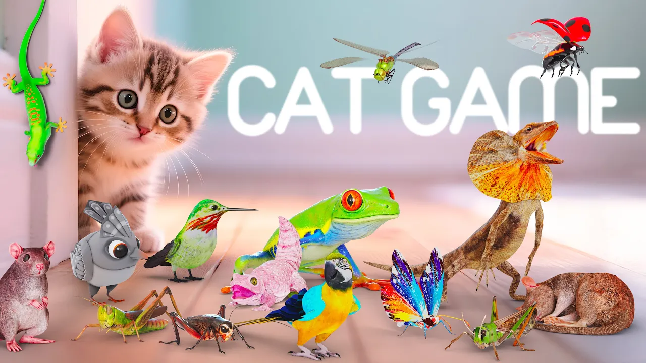 Ultimate Cat TV: 3D Game with Birds, Mice & More! 🐾😻