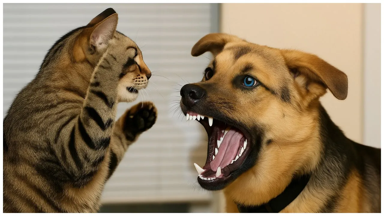 Epic Cat vs Dog Battles - Hilarious Pet Showdowns! 😹